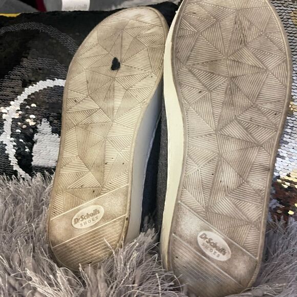 Dr. Scholl's NBD Grey Flannel Slip On Laces Mules Size 8 snakeskin - Picture 4 of 8